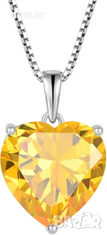 JO WISDOM сребърно дамско колие със сърце от 3А кубичен цирконий