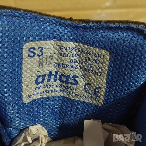 Atlas Anatomic Bau 500 S3 Номер 45  работни предпазни обувки / боти , снимка 11 - Други - 52494594