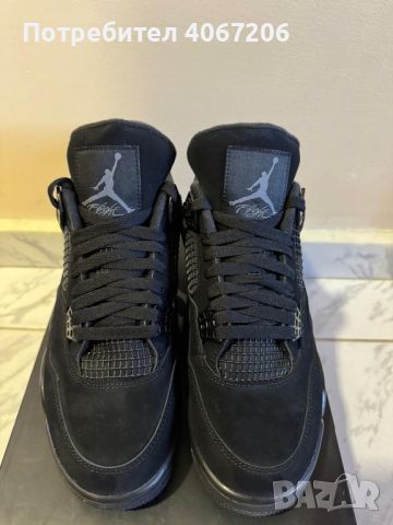 NIKE AIR JORDAN 4 - black cat, снимка 1 - Кецове - 45294716