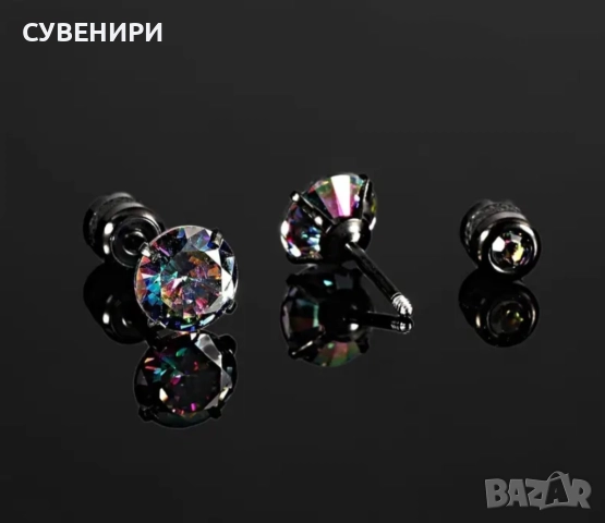 Мъжки обеци от неръждаема стомана , снимка 7 - Обеци - 51559722