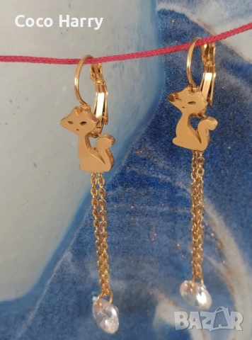 Разкошни обеци медицинска стомана , снимка 4 - Обеци - 52941815