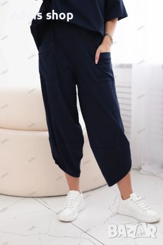 Дамски памучен комплект блуза + панталон, 3цвята , снимка 15 - Комплекти - 45669920