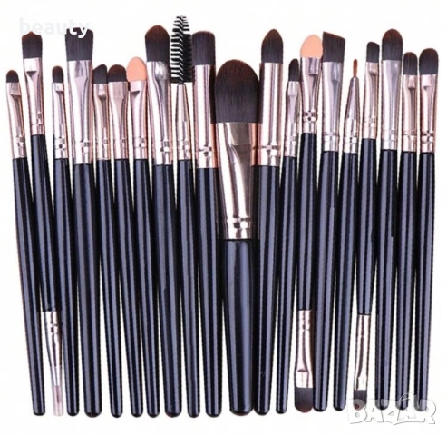 Четки за грим 15 бр , снимка 2 - Комплекти и лотове - 44125742