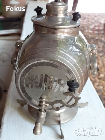 НАХОДКА - РУСКИ САМОВАР БУРЕНЦЕ ЖИГУЛИ МЕСИНГ НИКЕЛ БАКЕЛИТ, снимка 2 - Антикварни и старинни предмети - 53517075