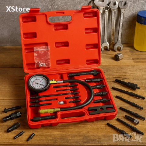 Комплект за тест на компресия на дизелови двигатели, снимка 3 - Аксесоари и консумативи - 50740964