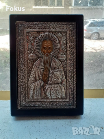 Голяма сребърна икона със сертификат 950, снимка 3 - Антикварни и старинни предмети - 53429910