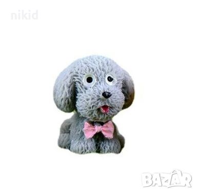 1 бр Той Пудел куче кученце мини пластмасова PVC фигурка играчка украса за торта декор и игра макети, снимка 4 - Фигурки - 28035356