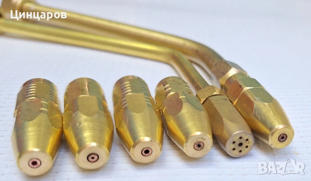 Оксижен комплект-бутилки O2/5л.и газ/2.4л,човки с дюзи 2бр.,4бр.дюзи,вентил,маркуч , снимка 2 - Други машини и части - 53571008