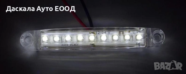 1бр. Диодни Лед LED светлини, габарити за камион, бус, Тир, ремарке 12-24V, снимка 2 - Аксесоари и консумативи - 17334627