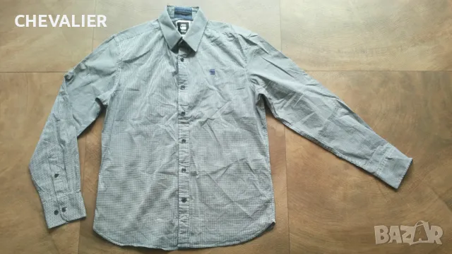 G-Star COMFORT SP BAKERO CHECK Shirt размер M / L мъжка еластична риза 9-63, снимка 1 - Ризи - 46940646