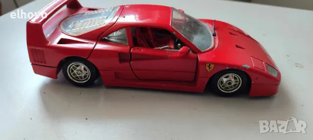 Метална количка Ferrari F40 (1987) Burago 1/24, снимка 2 - Колекции - 47140996