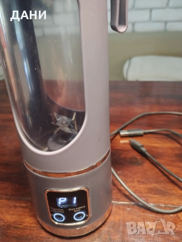 Преносим блендер 450 мл, презареждащ се с USB, за смутита и шейкове, снимка 7 - Блендери - 52272387