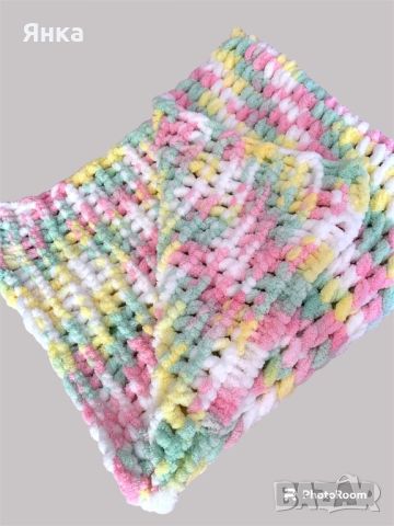 Ръчно плетени бебешки одеала/ пелени , снимка 3 - Спално бельо и завивки - 45371507