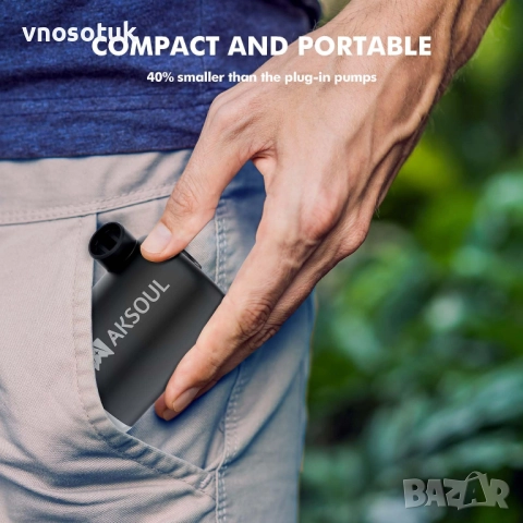 Електрическа въздушна помпа AKSOUL за надуване и спадане, снимка 4 - Къмпинг осветление - 52207982