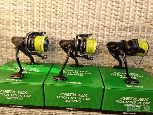 Продавам 3бр макари Shimano Aerlex 10000 spod, снимка 2 - Макари - 52441014