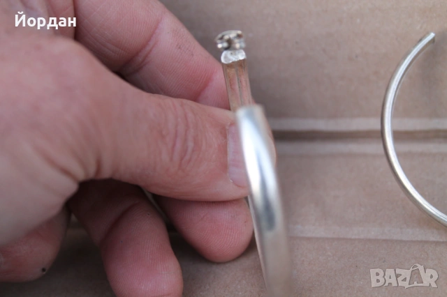 Сребърни обеци , снимка 4 - Обеци - 54056614