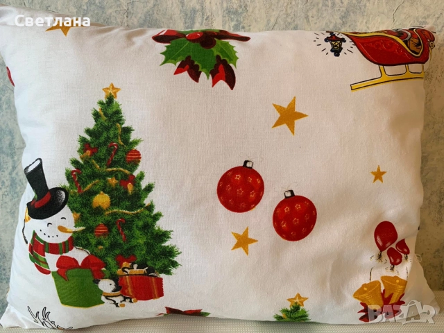 Коледни възглавнички, снимка 5 - Декорация за дома - 52668439