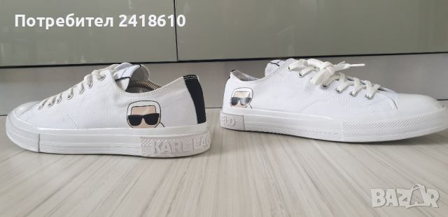 Karl Lagerfeld Mens Size 44/28см UK 10 US 11 НОВО! ОРИГИНАЛ! Мъжки Кецове!, снимка 5 - Кецове - 45655524