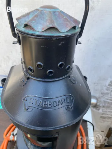 Корабен фенер STARBOARD, снимка 4 - Антикварни и старинни предмети - 49922468