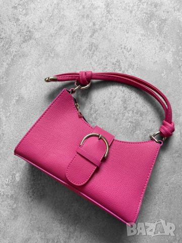Малка дамска кожена чанта с цип, голямо разнообразие от цветове, снимка 16 - Чанти - 46097176
