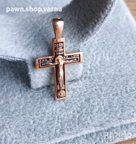 Златен кръст – проба 585 с лазерно клеймо, снимка 3 - Колиета, медальони, синджири - 50829750