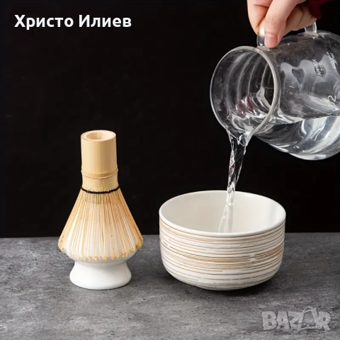 Сет за японски чай матча Matcha 6 броя комплект, снимка 8 - Други стоки за дома - 51444716
