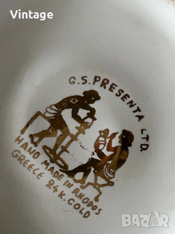 Порцеланов салфетник Gold 24k. , снимка 6 - Колекции - 53983399