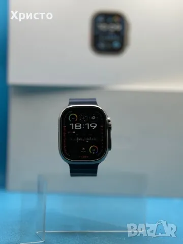 ГАРАНЦИОНЕН!!! Смарт часовник Apple Watch Ultra 2, 49 мм, Cell, Titanium Case, Blue Ocean Band, снимка 4 - Смарт часовници - 46838854