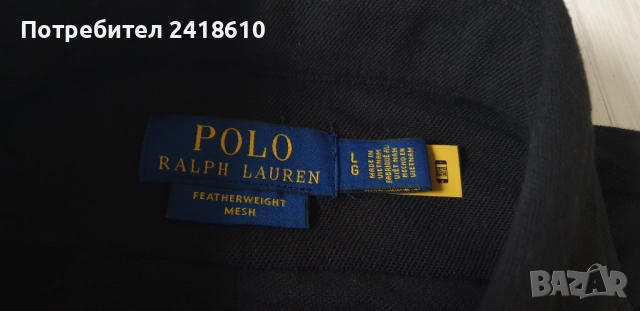 POLO Ralph Lauren FeatherWeight Mesh Pique Cotton Mens Size L  НОВО !ОРИГИНАЛ! Мъжка Риза!, снимка 13 - Ризи - 51711554