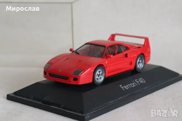 1:43 HERPA FERRARI F 40 КОЛИЧКА МОДЕЛ ИГРАЧКА, снимка 3 - Колекции - 49411708