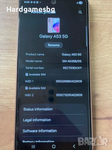 Samsung Galaxy A53 5G 128GB, снимка 3 - Samsung - 53685175