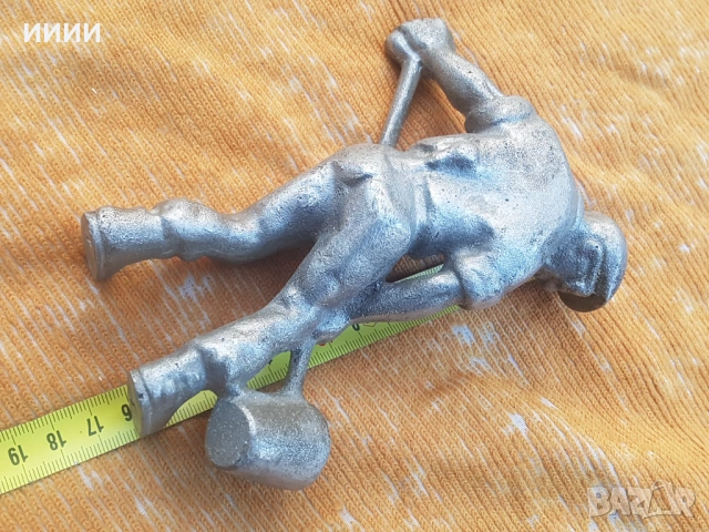 Пластика статуетка леяр, снимка 3 - Антикварни и старинни предмети - 53453873