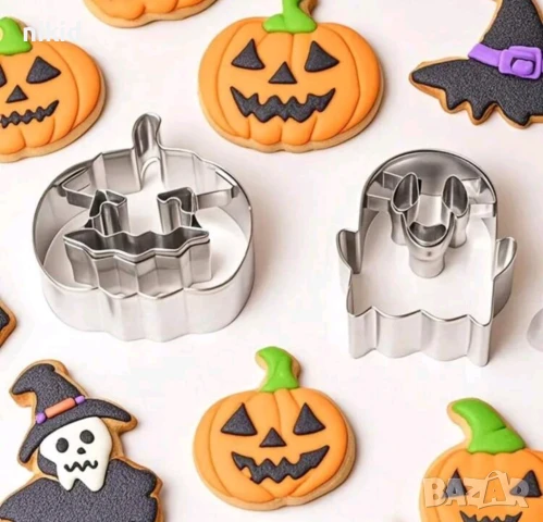 Духче Тиква с лице метална форма резец Хелоуин Halloween