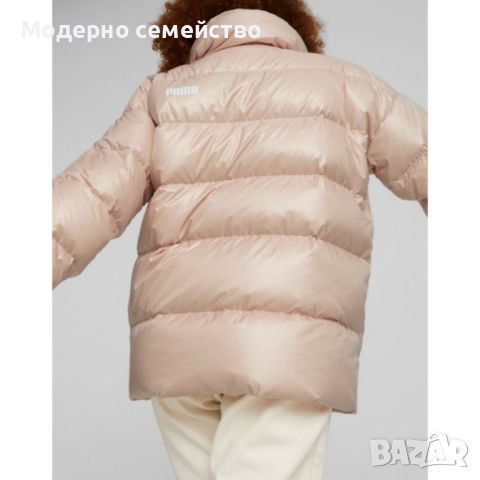 Дамско яке puma style down shiny puffer jacket pink, снимка 2 - Якета - 46763685