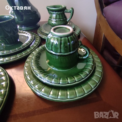 Керамичен сервиз за чай,19 части, снимка 4 - Сервизи - 53278921