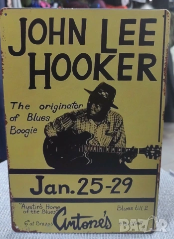 John Lee Hooker-метална табела(плакет)