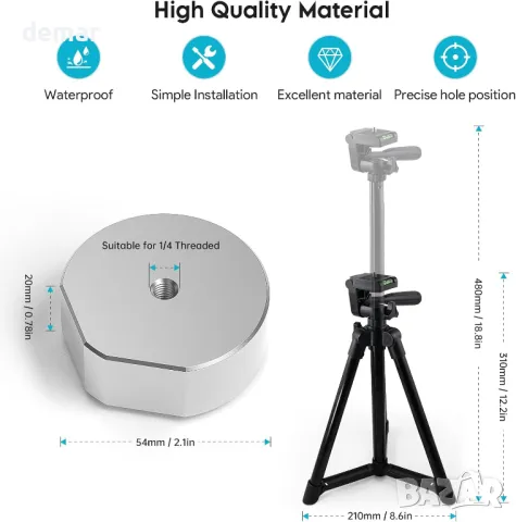 XLTTYWL стойка за Starlink Mini Dishy с регулируема височина и наклон, снимка 3 - Друга електроника - 49336347