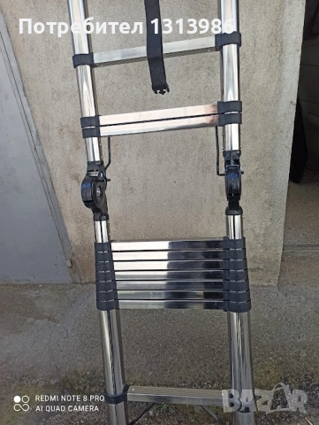 Телескопична стълба, двураменна (сгъваема) 5 м (2х2,5), снимка 2 - Други - 53617009