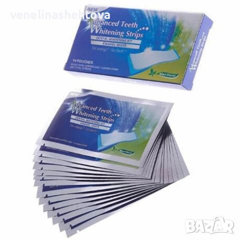 Супер цена! 28 броя Лентички за избелване на зъби Advanced teeth whitening strips, снимка 3 - Други - 46490484