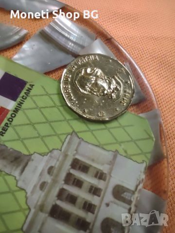 Плакет- пано  от монети и седеф от Република Доменикана, снимка 4 - Нумизматика и бонистика - 46462522