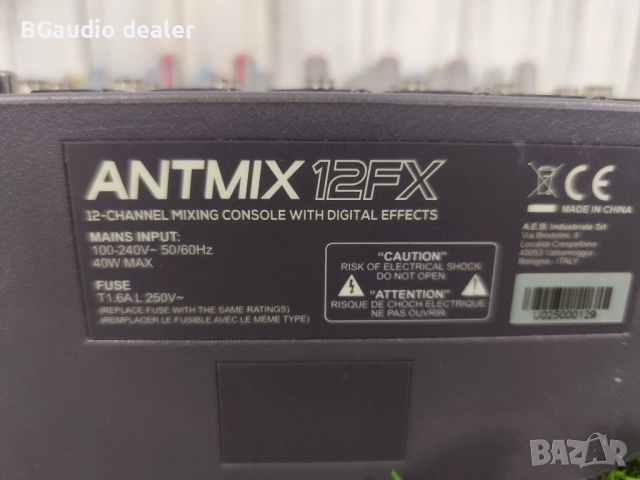 ANTMIX 12FX Миксер 12 Канален Смесителен Пулт с Ефект ANT MIX, снимка 6 - Ресийвъри, усилватели, смесителни пултове - 52002858