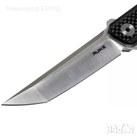 Сгъваем нож Ruike P127-CB - черен 14C28N неръждаема стомана, снимка 2 - Ножове - 45007857