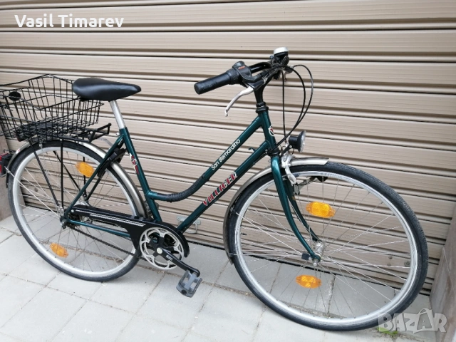 Зелен немски велосипед San bernandin 28' Топ качество! , снимка 5 - Велосипеди - 53921404