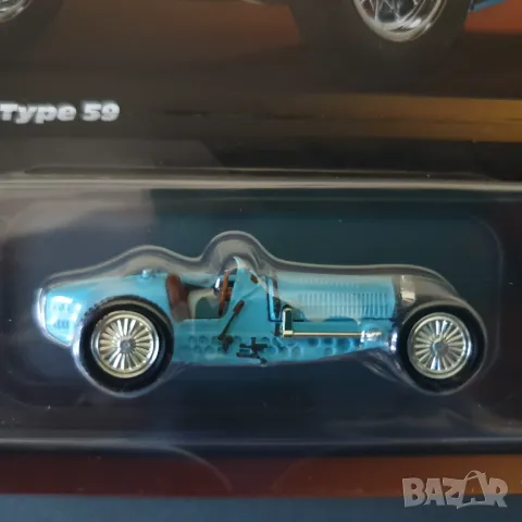 Hot Wheels количка Bugatti Type 59 / Elite64, снимка 2 - Колекции - 49039096