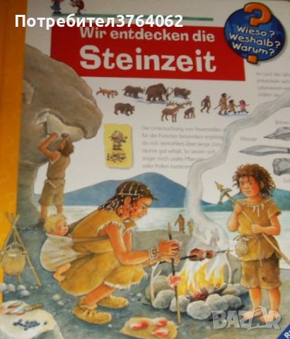 Wir entdecken die Steinzeit  Wieso? Weshalb? Warum? Band 37, снимка 1 - Чуждоезиково обучение, речници - 46800773