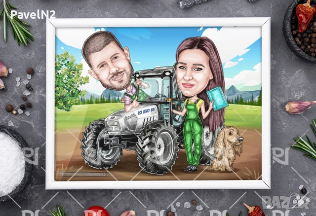 Карикатури по поръчка, снимка 8 - Картини - 50626562