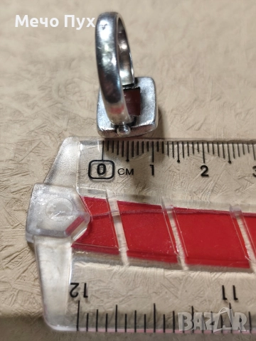 Сребърен пръстен (301), снимка 6 - Пръстени - 52714715