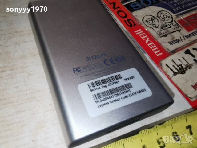 DELL 20GB ALUMINIUM PLAYER 0303261928, снимка 5 - MP3 и MP4 плеъри - 53697503