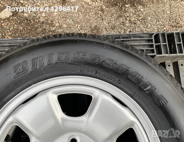 Резервна гума BRIDGESTONE + джанта 15цола 5x100 за Subaru Forester,Impreza, снимка 11 - Гуми и джанти - 48659425