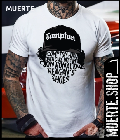 Тениска с щампа EAZY E COMPTON HAT